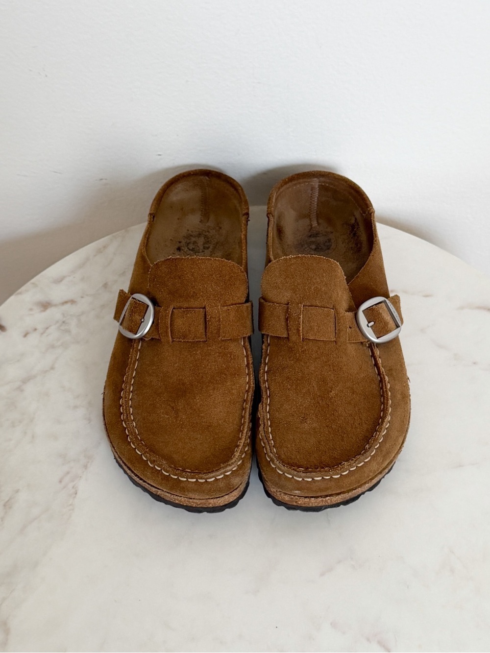 Birkenstock Women's Buckley Clog Tea Suede Size 39 EU 8 US - Picture 5 of 9